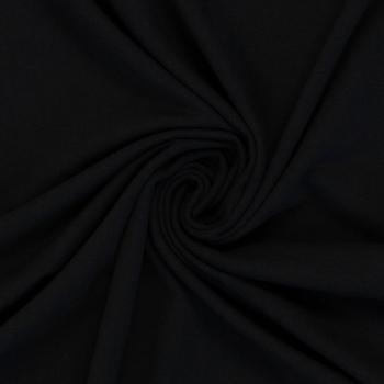 Piquejersey Uni Schwarz by Swafing 